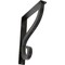 Ekena Millwork Ashford Triple, Wrought Iron Bracket, (Triple center brace), Antiqued Silver 2"W  x 10"D x 12"H BKTM02X10X12TASASV - alternate 1